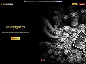 Metal Casino website screenshot