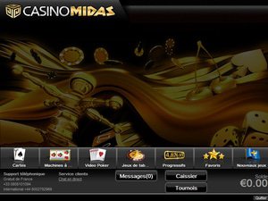 Casino Midas software screenshot