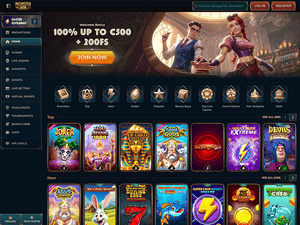 Monster Win Casino website screenshot