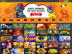 Mostro Casino website screenshot