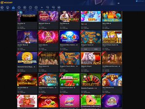 Mozzart Bet Casino software screenshot