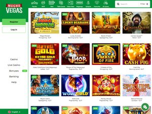Mucho Vegas Casino software screenshot