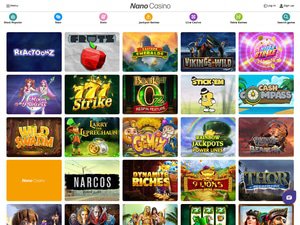 Nano Casino software screenshot