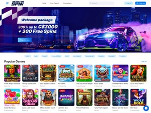 NeedForSpin Casino website screenshot