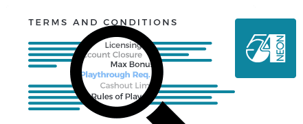 Neon54 Casino Terms