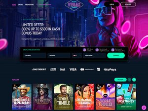 NeonVegas Casino website screenshot