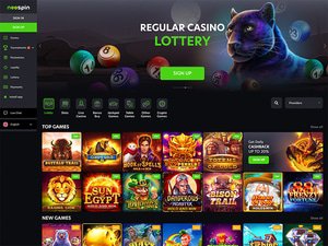 NeoSpin Casino website screenshot