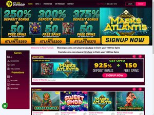 NewFunclub Casino website screenshot