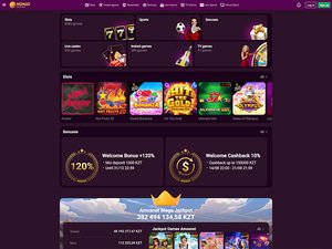 Nomad Casino website screenshot