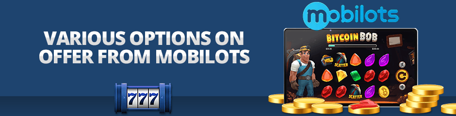 game options on offer from mobilots