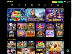 Ozwin Casino software screenshot