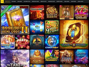 PalmSlots Casino software screenshot