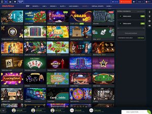 Paripesa Casino software screenshot