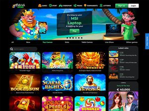 Patrick Spins Casino website screenshot