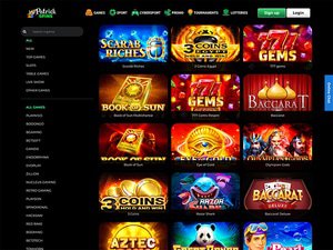 Patrick Spins Casino software screenshot