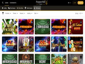 PepperMill Casino software screenshot