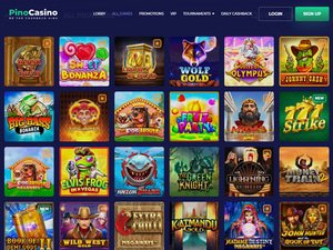 Pino Casino software screenshot