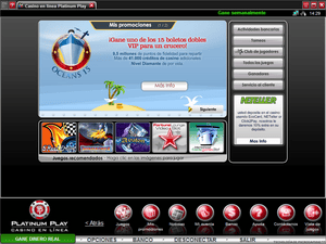 Platinum Play Casino software screenshot