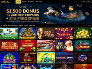 PlayEagle Casino website screenshot