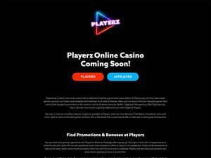 Playerz website screenshot