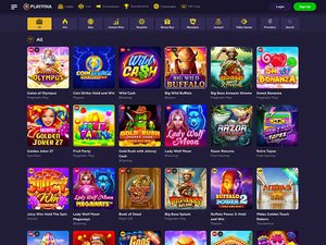 Playfina Casino software screenshot