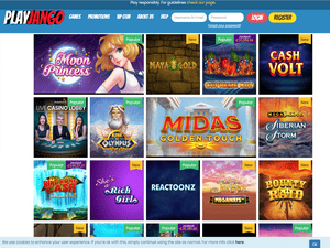 PlayJango Casino software screenshot