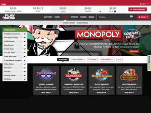 Playnow Casino website screenshot