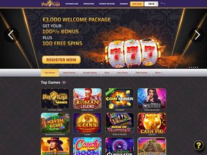 Play Regal Luck Casino website screenshot