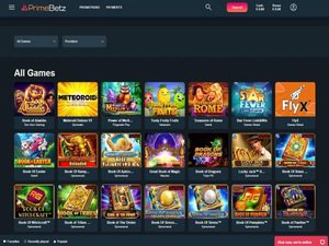 Primebetz Casino software screenshot