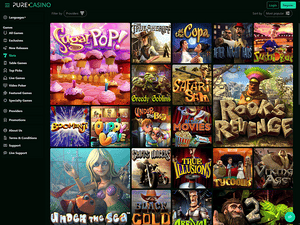 Pure Casino software screenshot
