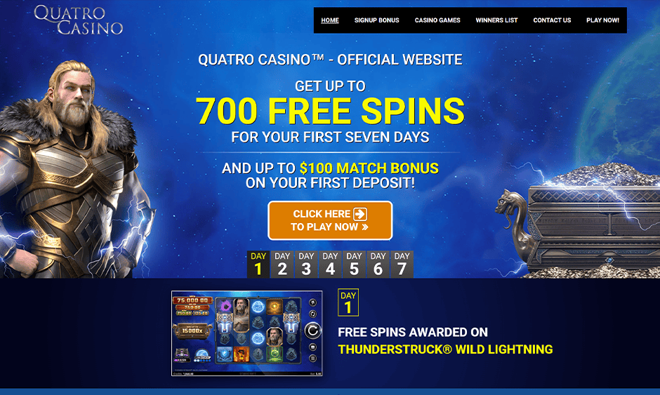 quatro casino canada games screenshot
