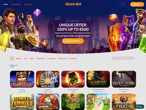 Quick Slot Casino website screenshot