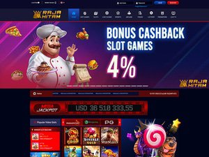 Rajahitam Casino website screenshot