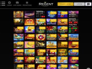 Regent Casino software screenshot