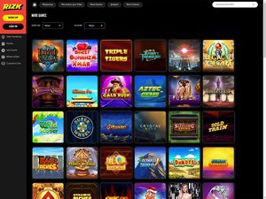 Rizk Casino software screenshot