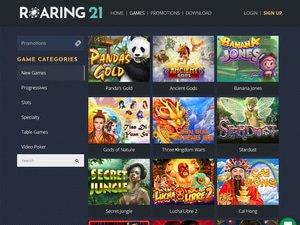 Roaring 21 Casino software screenshot