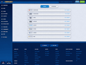 RomiBet Casino cashier screenshot