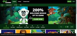 Roo Casino website screenshot