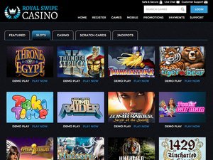 Royal Swipe Casino software screenshot