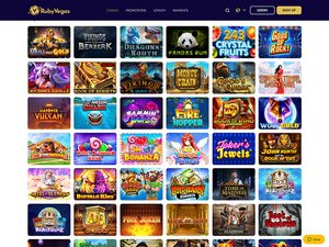 Ruby Vegas Casino software screenshot