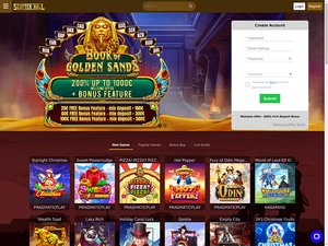 Scatterhall Casino website screenshot