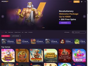 ShadowBit Casino website screenshot