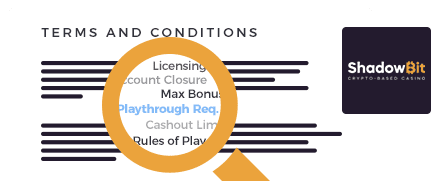 ShadowBit Casino Terms