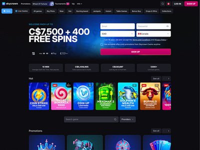 Crypto Casinos Ontario games