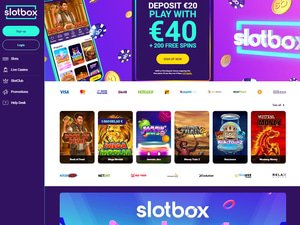 SlotBox website screenshot
