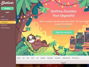 Slothino website screenshot