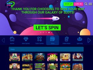 Sloto Stars website screenshot