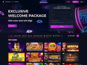 Slots Gallery Casino website screenshot