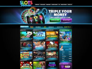 Slots Heaven website screenshot