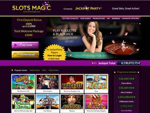 Slots Magic Casino software screenshot